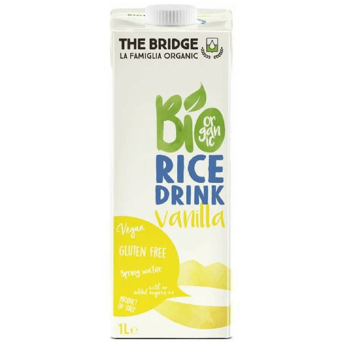The Bridge Brazil Rice Drink with Vanilla 1L, Organic - ذا بريدج بيو