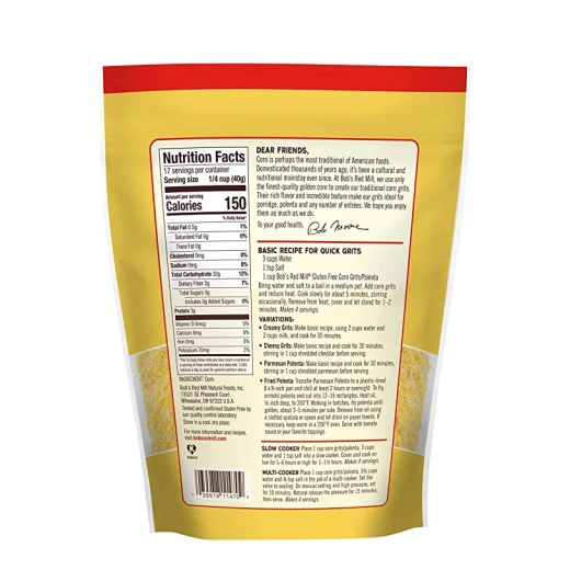 Bob's Red Mill Corn Grits Polenta 680g - Bob's Red Mill - Image 2