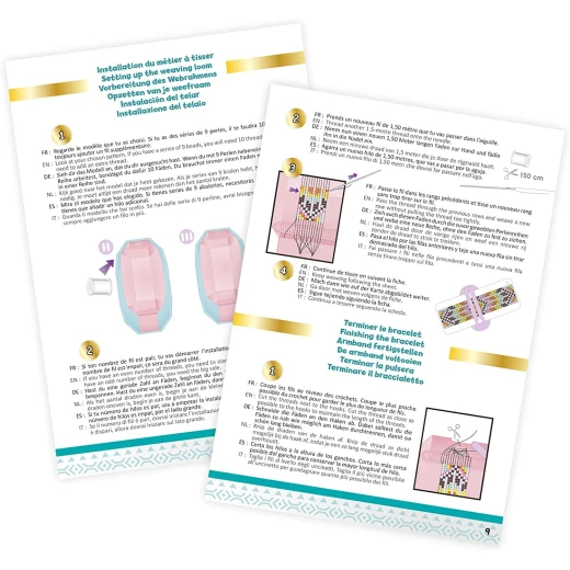 Buki BeTeens Girls Beading Loom Kit with Clasps, Seed Beads, Patterns - بوكي - Image 6