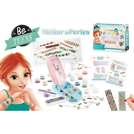Buki BeTeens Girls Beading Loom Kit with Clasps, Seed Beads, Patterns - بوكي - Image 4