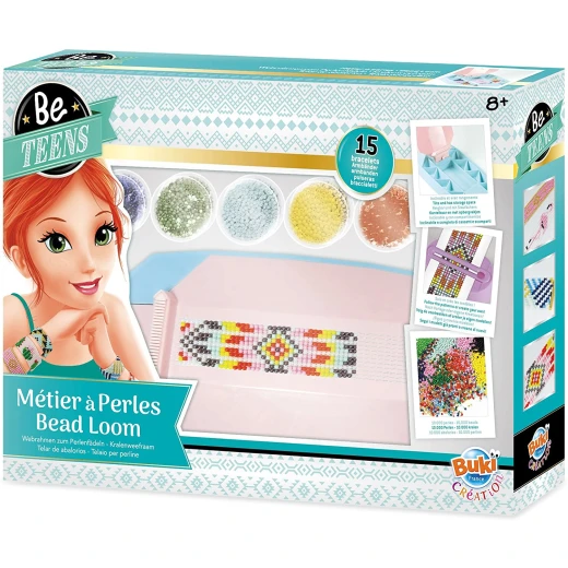Buki BeTeens Girls Beading Loom Kit with Clasps, Seed Beads, Patterns Buki BeTeens Girls Beading Loom Kit with Clasps, Seed Beads, Patterns
