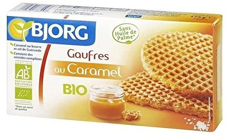 BJORG Gaufres au caramel cookies 175 g - بي جورج