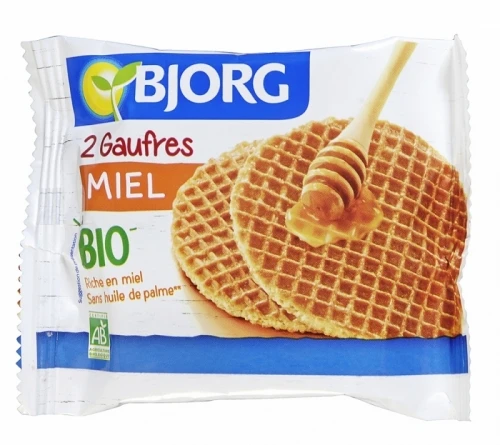 BJORG BJORG Honey Waffels 58g BJORG BJORG Honey Waffels 58g