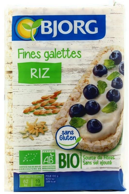 Bjorg Fine Rice Galette, 100g - بي جورج