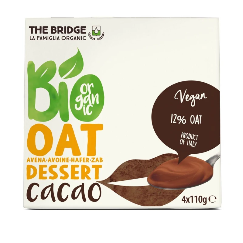 Oatmeal dessert with cocoa BIO 110g - ذا بريدج بيو