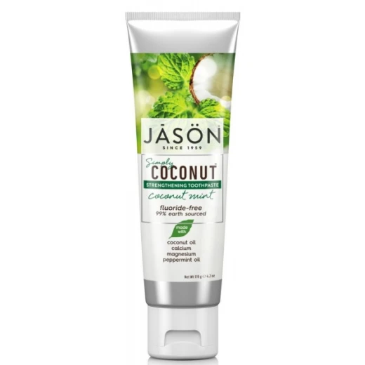 Jason Naturals - Simply Strengthening Coconut Coconut Mint Toothpaste Jason Naturals - Simply Strengthening Coconut Coconut Mint Toothpaste
