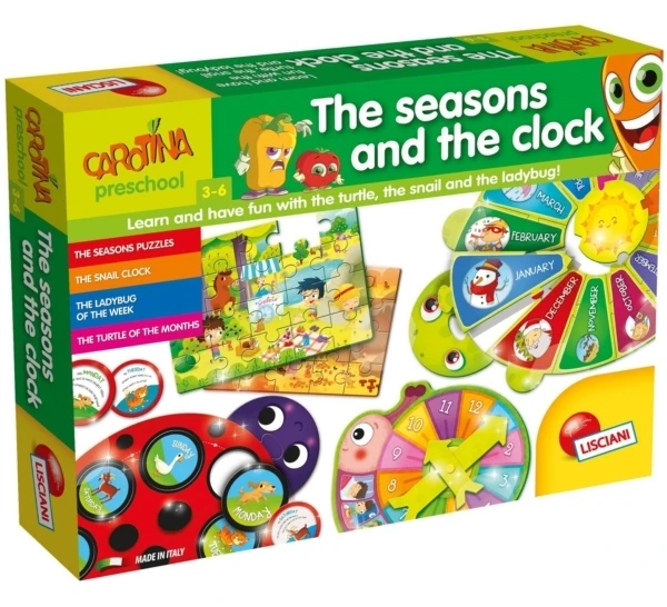 Lisciani Carotina Maxi The Seasons And The Clock - ليشياني