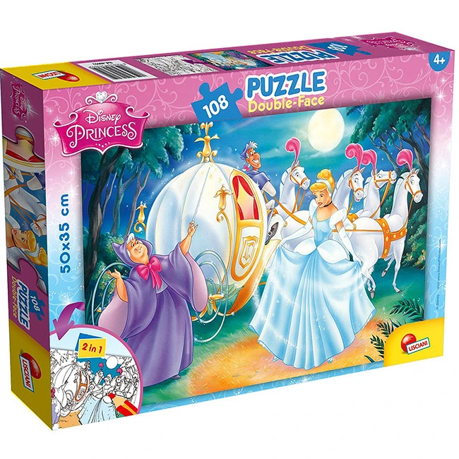 Lisciani Double-sided Puzzle - Cinderella - ليشياني
