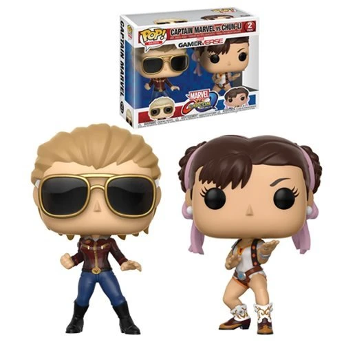 Funko Pop! Games: Marvel Vs. Capcom 2PK - Captain Marvel Vs. Chun-Li Funko Pop! Games: Marvel Vs. Capcom 2PK - Captain Marvel Vs. Chun-Li