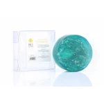 Iris Glycerin Soap with Natural Luffa 200g, Turquoise - أيريس البحر الميت