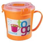Sistema To Go Microwave Soup Mug - 656 ml, Orange - سيستما