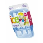 Sistema Klip It Accents Ice Cube Tray With Lid 12 Cubes, Blue - سيستما