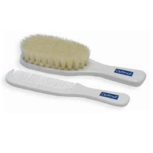 مجموعة فرشاة ومشط من اوبتيمال, اللون ابيض - أوبتيمال - Image 2