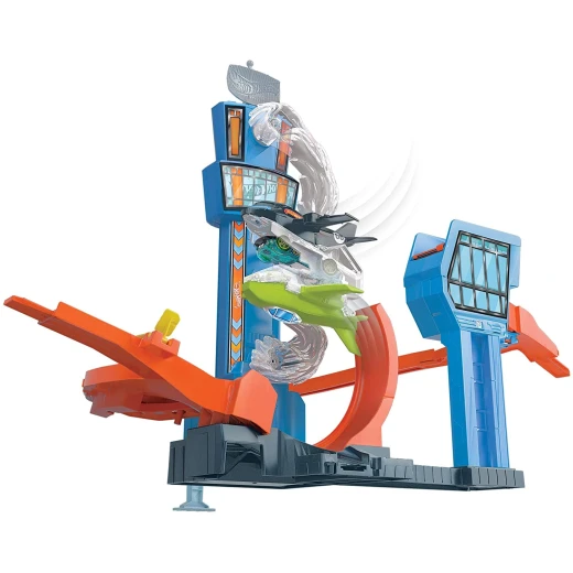 Hot Wheels Jet Jump Airport Track Play Set Motorized Jet Action 1 Vehicle Included - هوت ويلز - Image 4