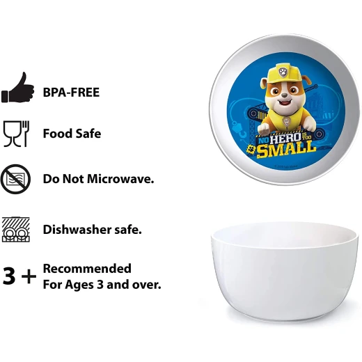 Zak Designs Paw Patrol Boy Plate-Bowl-Tumbler 3pc Window Box - زاك ديزاينز - Image 6
