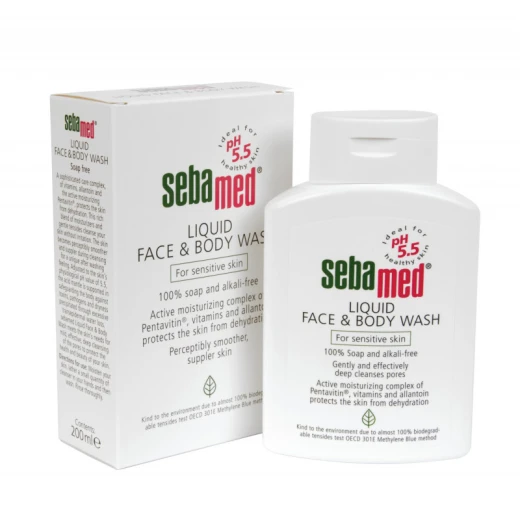 Sebamed Liquid Face and Body Wash with Olive Extract 200 ml