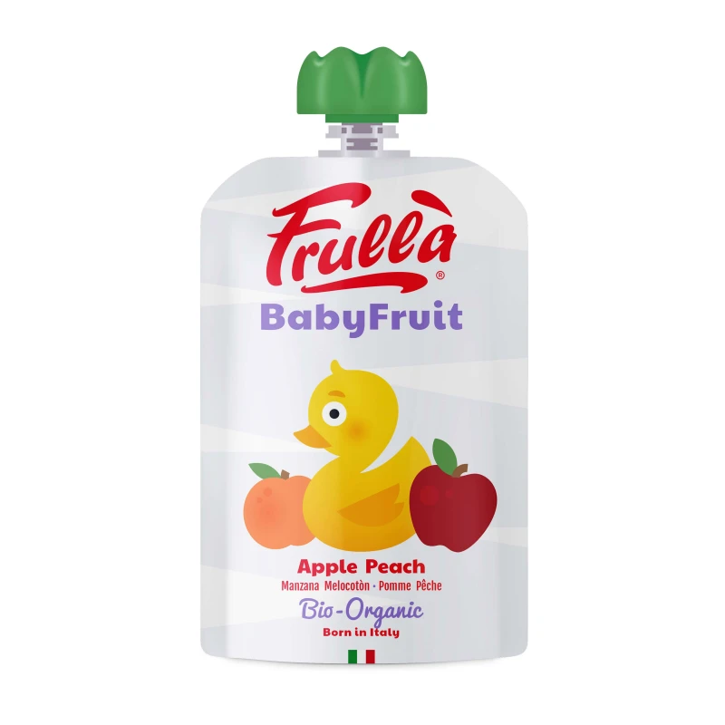 Natura Nuova Organic Apple & Peach Pure, 100 g - ناتشورا نوفا