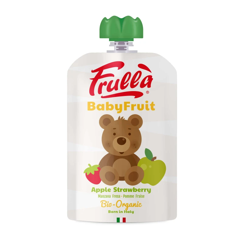 Natura Nuova Organic Apple & Strawberry Puree, 100 g - ناتشورا نوفا