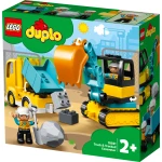 LEGO Duple Truck & Tracked Excavator - ليجو