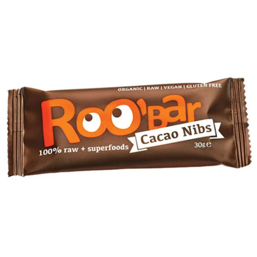 DRG Org GF Roo Bar Cacao Nibs & Almond 30g DRG Org GF Roo Bar Cacao Nibs & Almond 30g