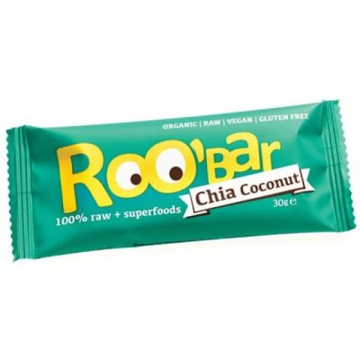 Roobar Chia and Coconut 30g Roobar Chia and Coconut 30g