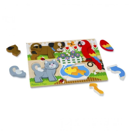 Melissa & Doug Chunky Jigsaw Puzzle - Pets Melissa & Doug Chunky Jigsaw Puzzle - Pets