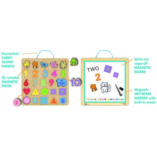 Numbers Magnetic 25 Puzzle & Play Board Numbers Magnetic 25 Puzzle & Play Board