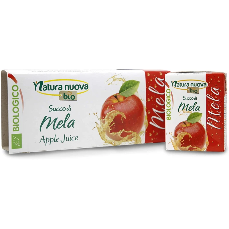 Natura Nuova Organic Apple Juice Without Sugar 3 X 200 Ml - ذا بريدج بيو