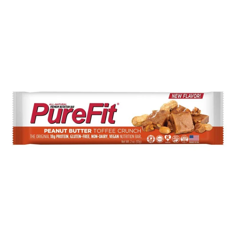 PureFit Bar Peanut Butter Toffee Crunch, 1 Bar, 2 Oz (57 G) Each