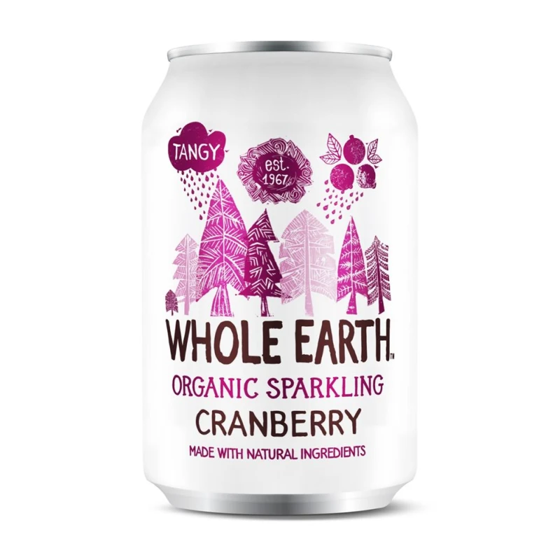 Organic Sparkling Mountain Cranberry 330ml