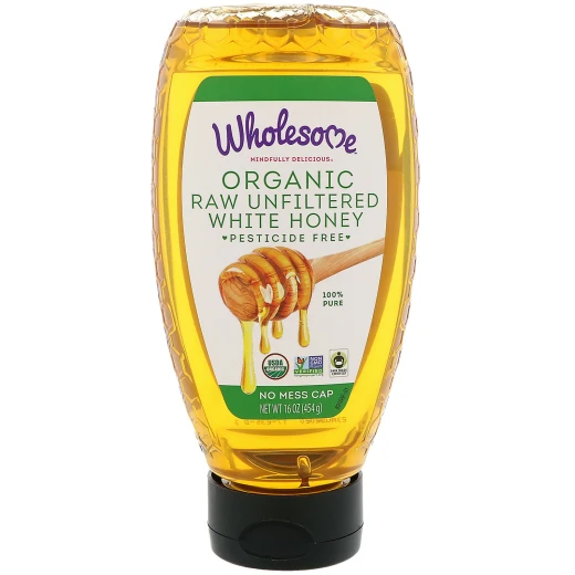 Wholesome Sweeteners Inc Organic Raw Unfiltered White Honey 16 oz 16.01 oz