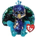 Ty Beanie Babies Flippables Tyson - Peacock Medium - Ty