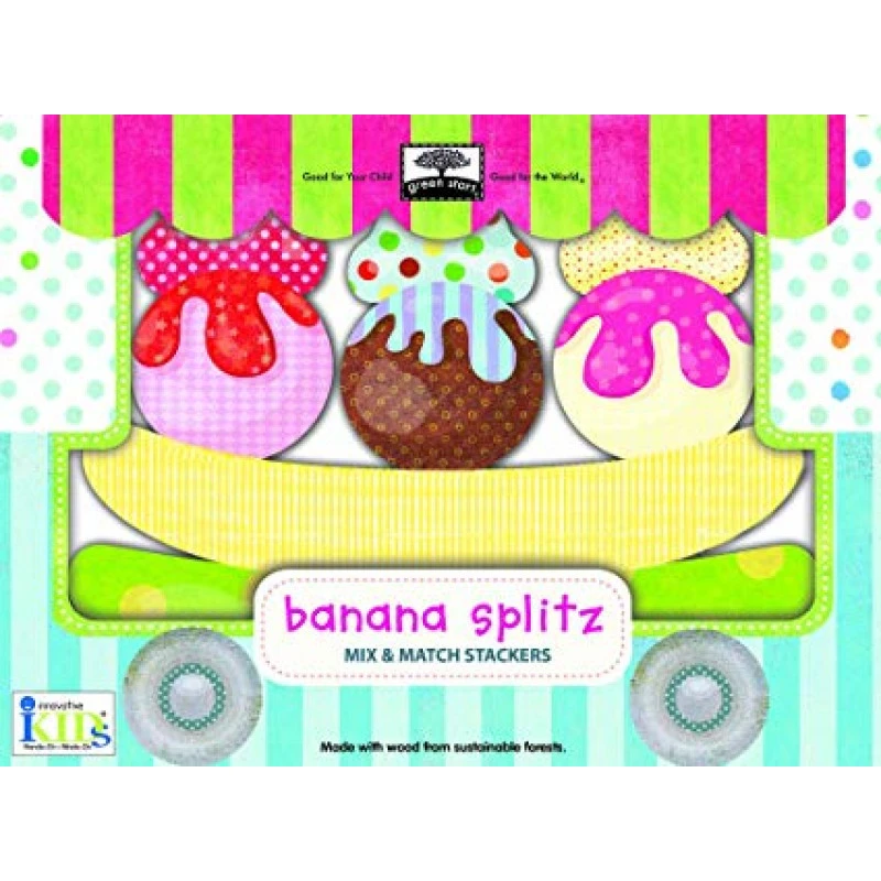 Wodden TOY Mix & Match Banana - انوفاتيف كيدز جرين