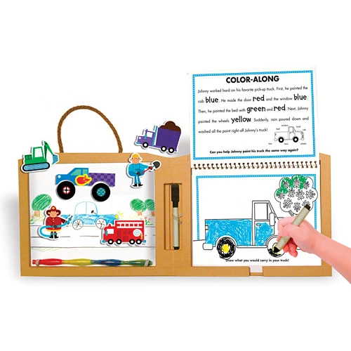 Play Draw Create Trucks Green Start - انوفاتيف كيدز جرين