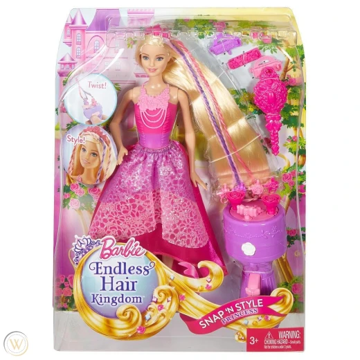 Barbie Endless Hair Kingdom Snap 'n Style Princess Doll Barbie Endless Hair Kingdom Snap 'n Style Princess Doll