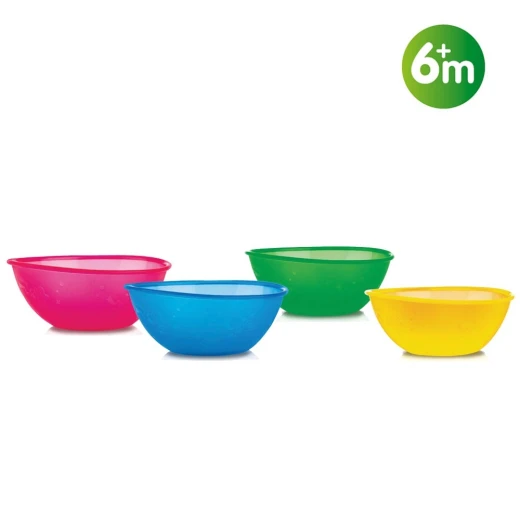 Nuby Bowls Set - 4 pieces - 360ml Nuby Bowls Set - 4 pieces - 360ml