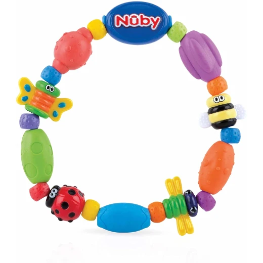 Nuby Hard / Soft Teether Bug-a-Loop, 3m+ - نوبي - Image 6