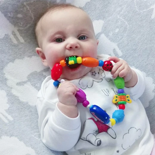 Nuby Hard / Soft Teether Bug-a-Loop, 3m+ - نوبي - Image 5