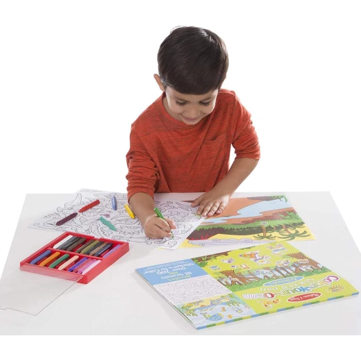Melissa & Doug Color-Your-Own Sticker Pad - Animals - ميليسا اند دوج - Image 7