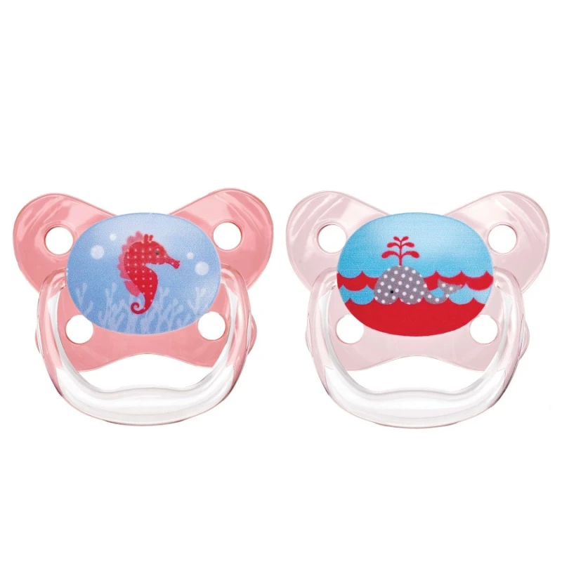 Dr. Brown's PreVent Butterfly Sheild Pacifier, Stage 1, 0-6 months, Pink - دكتور براونز