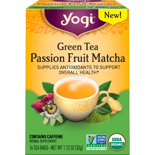 Yogi Tea, Green Tea, Passion Fruit Matcha Yogi Tea, Green Tea, Passion Fruit Matcha
