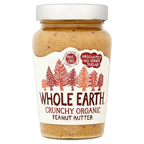 Whole Earth Crunchy Organic Peanut Butter 340g - هول إيرث