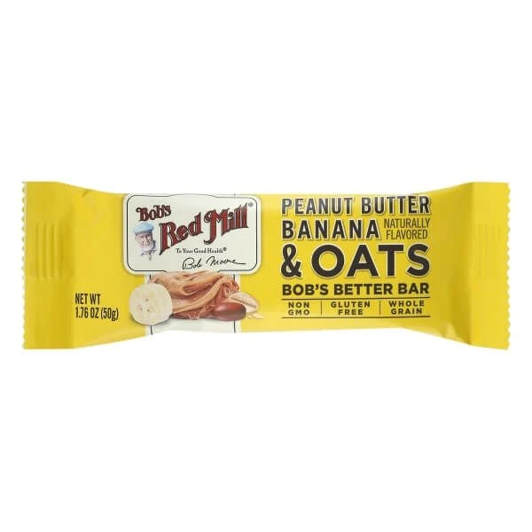 Bobs Red Mill Peanut Butter Banana & Oat Bar  50g - بوبز ريد ميل