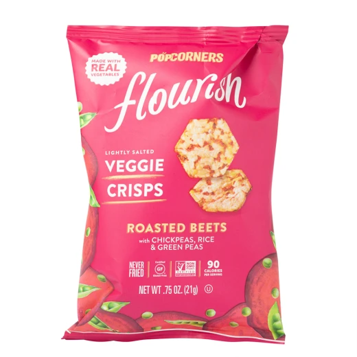 POPCORNERS Flourish Veggie Crisps  Roasted Beets&Pean 21g
