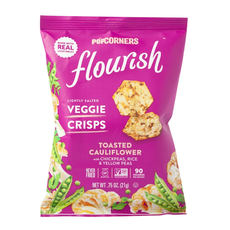 POPCORNERS Flourish Veggie Crisps Toasted Cauliflower 21g - بوب كورنرز