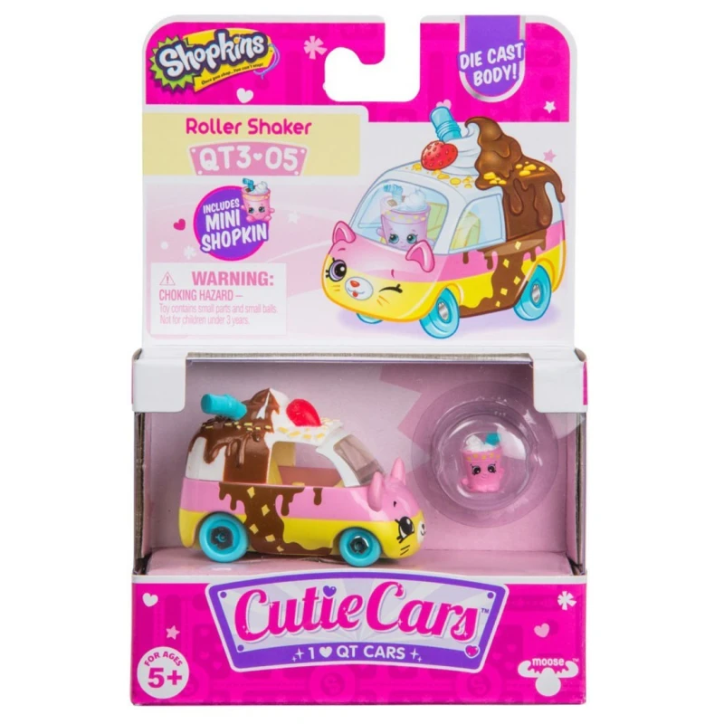 Shopkins Cutie Roller Shaker Car Figure Pack, Assortment - شوبكينز