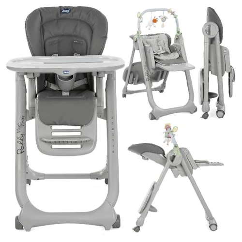 Chicco polly magic relax highchair graphite - تشيكو - Image 2