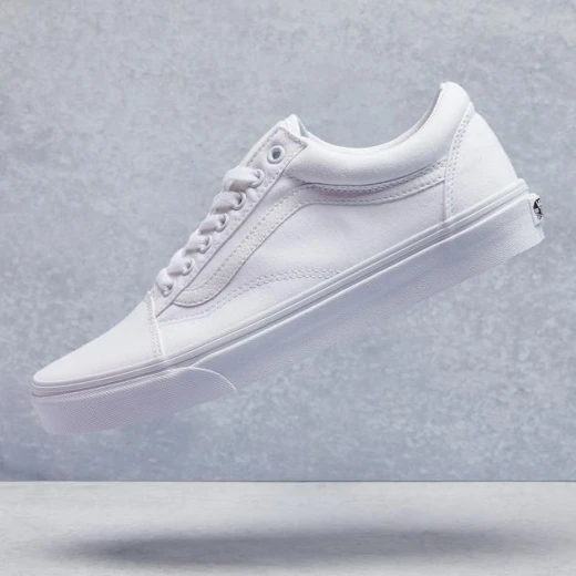 Vans Unisex Old Skool True White Skate Shoe US 10 - فانز - Image 2