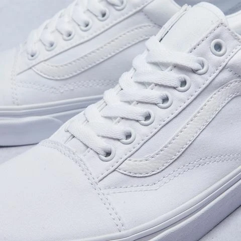 Vans Unisex Old Skool True White Skate Shoe US 10 - فانز - Image 3