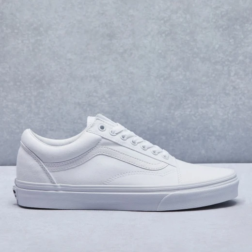 Vans Unisex Old Skool True White Skate Shoe US 10 - فانز - Image 4
